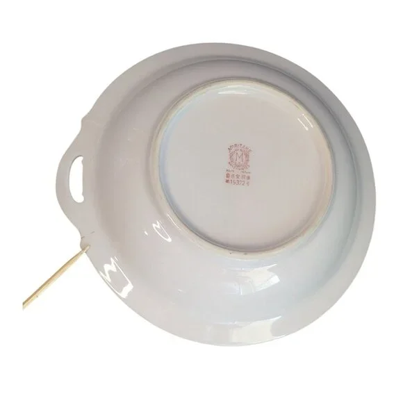 Noritake Azalea Bon Bon Dish 6.5" Floral Design Gold Handle Morimura mark - Picture 5 of 13